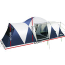 Weisshorn Family Camping Tent 12 Person Hiking Beach Tents Canvas (3 Rooms)