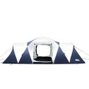 Weisshorn Family Camping Tent 12 Person Hiking Beach Tents Canvas (3 Rooms)