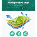 Carports 6m x6m Carport Kits Gazebo Canopy Tent Cover Metal Garden Shed Green