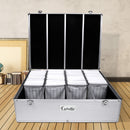 1000 Disc Aluminium Storage Box - Silver