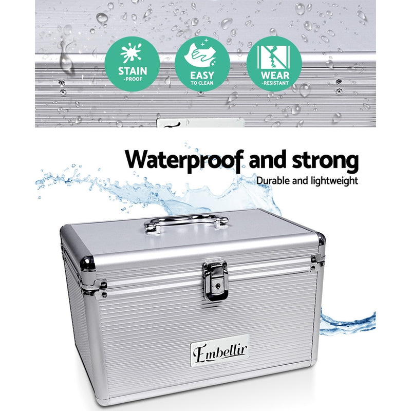 240 Disc Aluminium Storage Box - Silver
