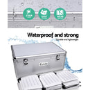 500 Disc Aluminium Storage Box - Silver
