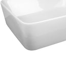 Ceramic Rectangle Sink Bowl - White