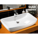 Ceramic Rectangle Sink Bowl - White