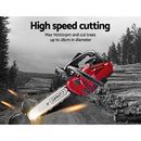 25CC Commercial Petrol Chainsaw - Red & Black