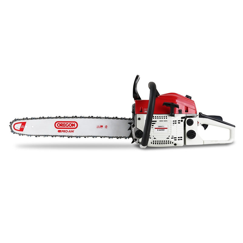 62cc Commercial Petrol Chainsaw 20 Oregon Bar E-Start Chains Saw Tree
