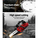 Giantz Chainsaw Chainsaws 10” Oregon Petrol Cordless 25cc Top Handle Chains Saw
