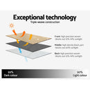 Art Queen 2 Star Blockout 300x230cm Blackout Curtains - Latte