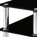 Entry Hall Console Table - Black & Silver