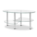 3 Tier Coffee Table - Glass