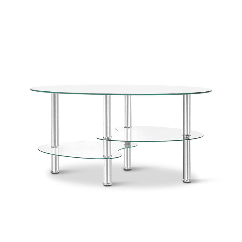 3 Tier Coffee Table - Glass