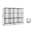 12 Cube Mesh Wire Storage Cabinet