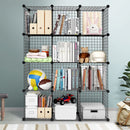 12 Cube Mesh Wire Storage Cabinet