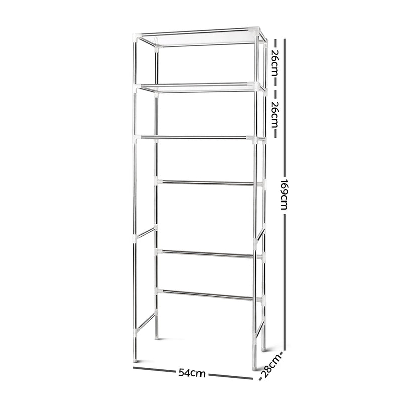 3 Tier Bathroom Storage Rack Over Toilet Steel Towel Racking Shelf Organiser
