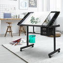 Adjustable Drawing Desk - Black and Grey