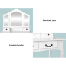 Dressing Table with Mirror - White