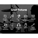 8 Piece Electric Electronic Drum Kit Drums Set Pad and Stool For Kids Adults Sili