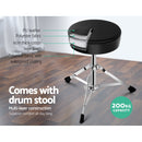 8 Piece Electric Electronic Drum Kit Drums Set Pad and Stool For Kids Adults Sili