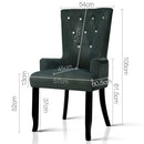 French Provincial Dining Chair - Grey