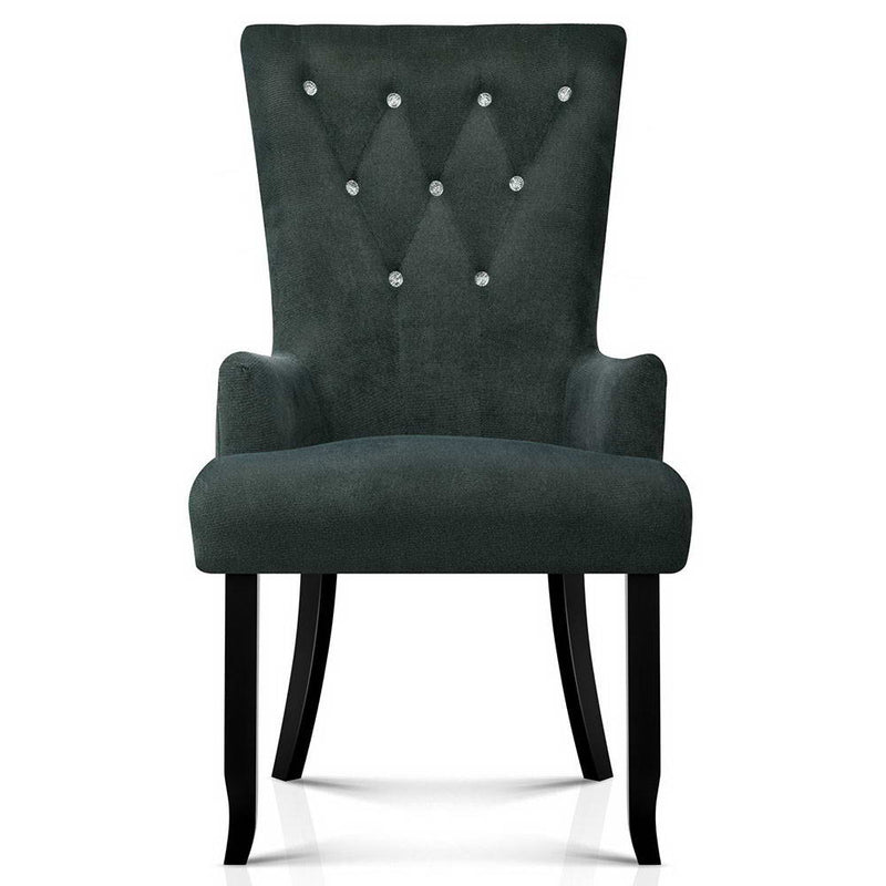 French Provincial Dining Chair - Grey