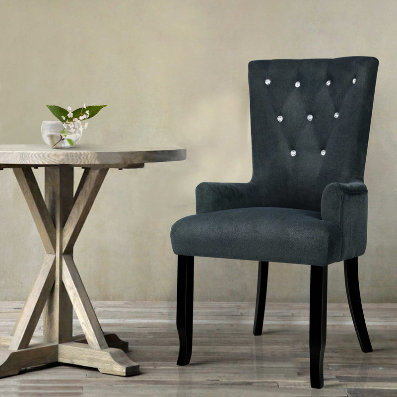 French Provincial Dining Chair - Grey
