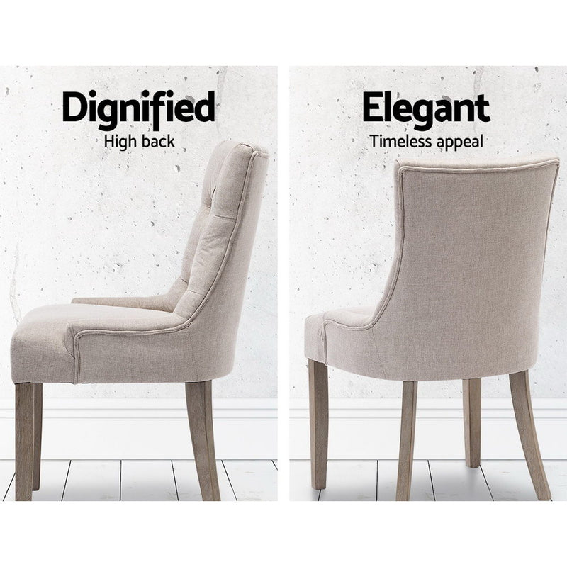 CAYES French Provincial Dining Chair Beige