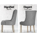 French Provincial Dining Chair - Grey
