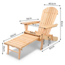 Outdoor Furniture Sun Lounge Chairs Beach Chair Recliner Adirondack Patio Garden