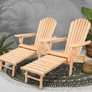 Set of 2 Outdoor Sun Lounge Chairs Patio Furniture Beach Chair Lounger