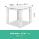 Outdoor Side Beach Table - White