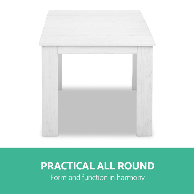 Outdoor Side Beach Table - White