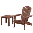 Outdoor Folding Beach Camping Chairs Table Set Wooden Adirondack Lounge