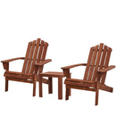 Outdoor Sun Lounge Beach Chairs Table Setting Wooden Adirondack Patio Chair Brwon