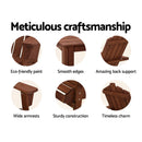 Outdoor Sun Lounge Beach Chairs Table Setting Wooden Adirondack Patio Chair Brwon