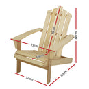 Outdoor Sun Lounge Beach Chairs Table Setting Wooden Adirondack Patio Chair Light Wood Tone