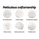 Outdoor Sun Lounge Beach Chairs Table Setting Wooden Adirondack Patio - White