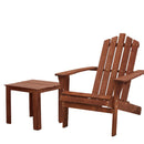 Outdoor Sun Lounge Beach Chairs Table Setting Wooden Adirondack Patio Lounges Chair