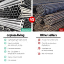 3 Piece PE Wicker Outdoor Table and Chair Set - Black