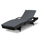 Outdoor Sun Lounge - Black