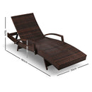 Outdoor Sun Lounge - Brown