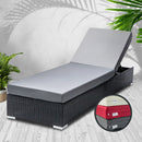 Sun Lounge Outdoor Furniture Day Bed Wicker Rattan Garden Sofa