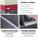 Outdoor Sun Lounge Wicker Lounger Setting Day Bed Chair Pool Furniture Rattan Sofa Cushion Garden Patio 3pc  Black Frame