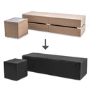 3 Piece Outdoor Wicker Lounge Set - Brown