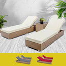 3 Piece Outdoor Wicker Lounge Set - Brown