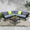 6PC Sofa Set Outdoor Furniture Lounge Setting Wicker Couches Garden Patio Pool
