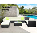 12PC Outdoor Furniture Sofa Set Wicker Garden Patio Lounge