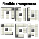 13PC Outdoor Furniture Sofa Set Wicker Garden Patio Lounge