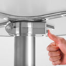 Aluminium Adjustable Round Bar Table - Silver