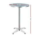 Outdoor Bar Table Aluminium Dining Table Round 70CM