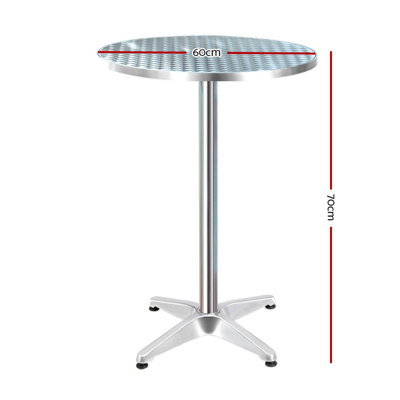Outdoor Bar Table Aluminium Dining Table Round 70CM